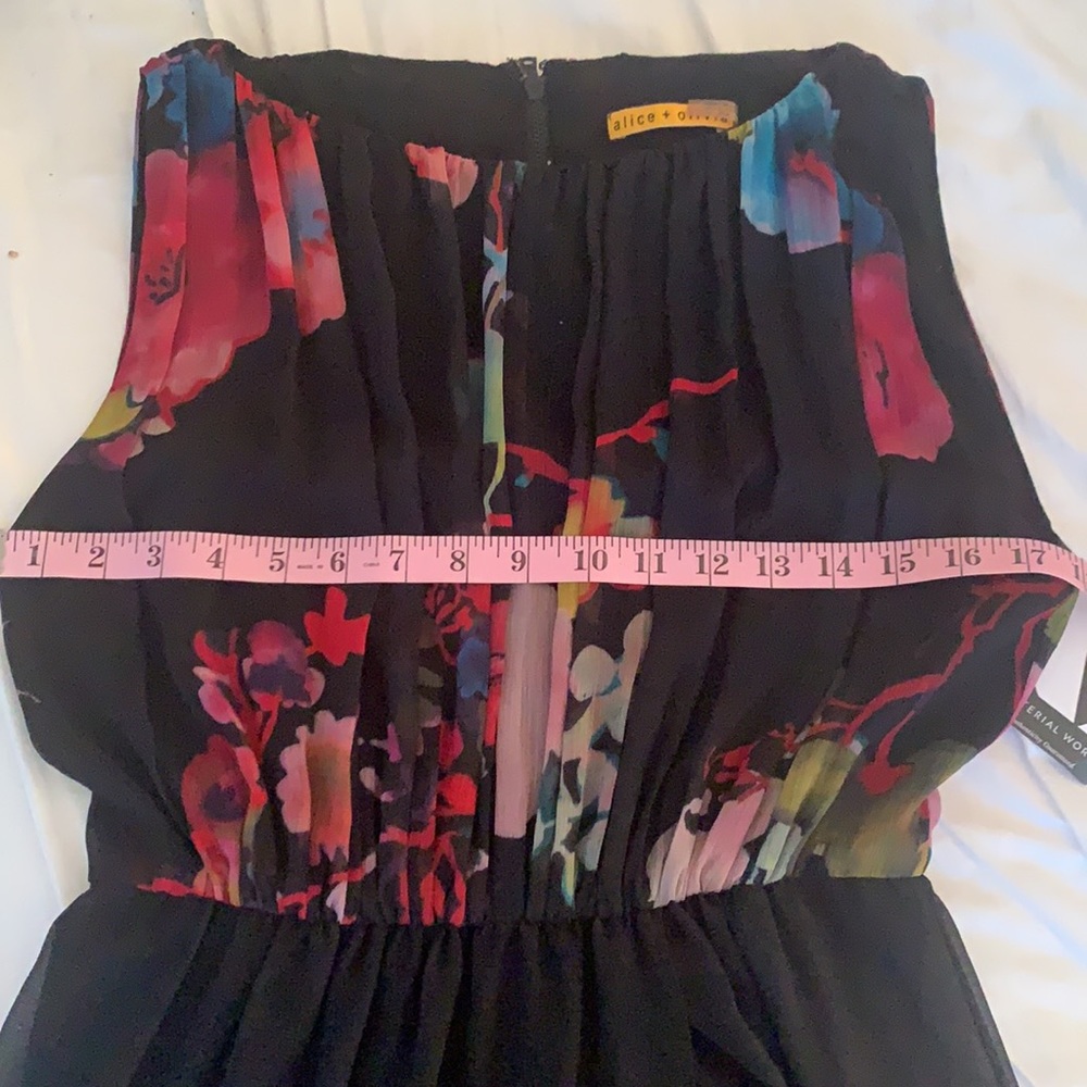 💘 Alice + Olivia Black Floral dress M - Picture 10 of 10